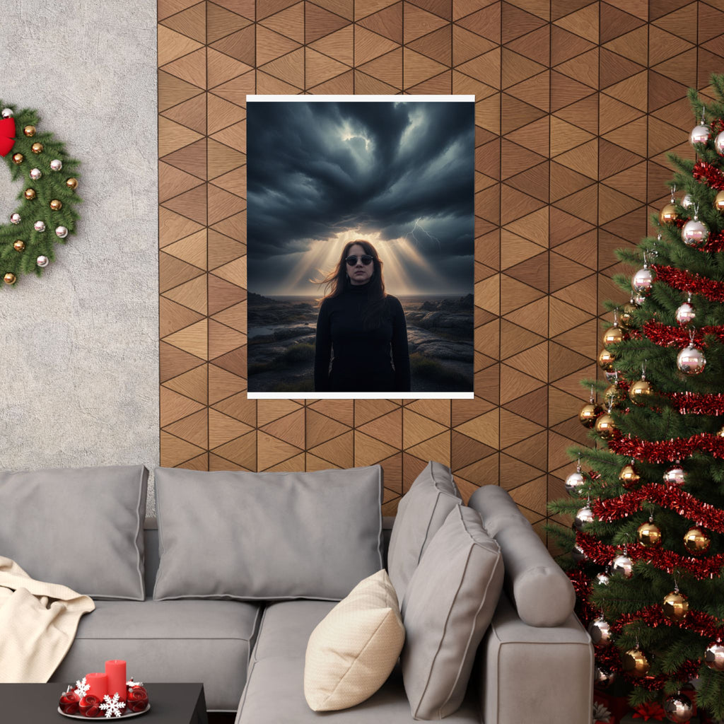 Dramatic Storm — Person — Matte Poster