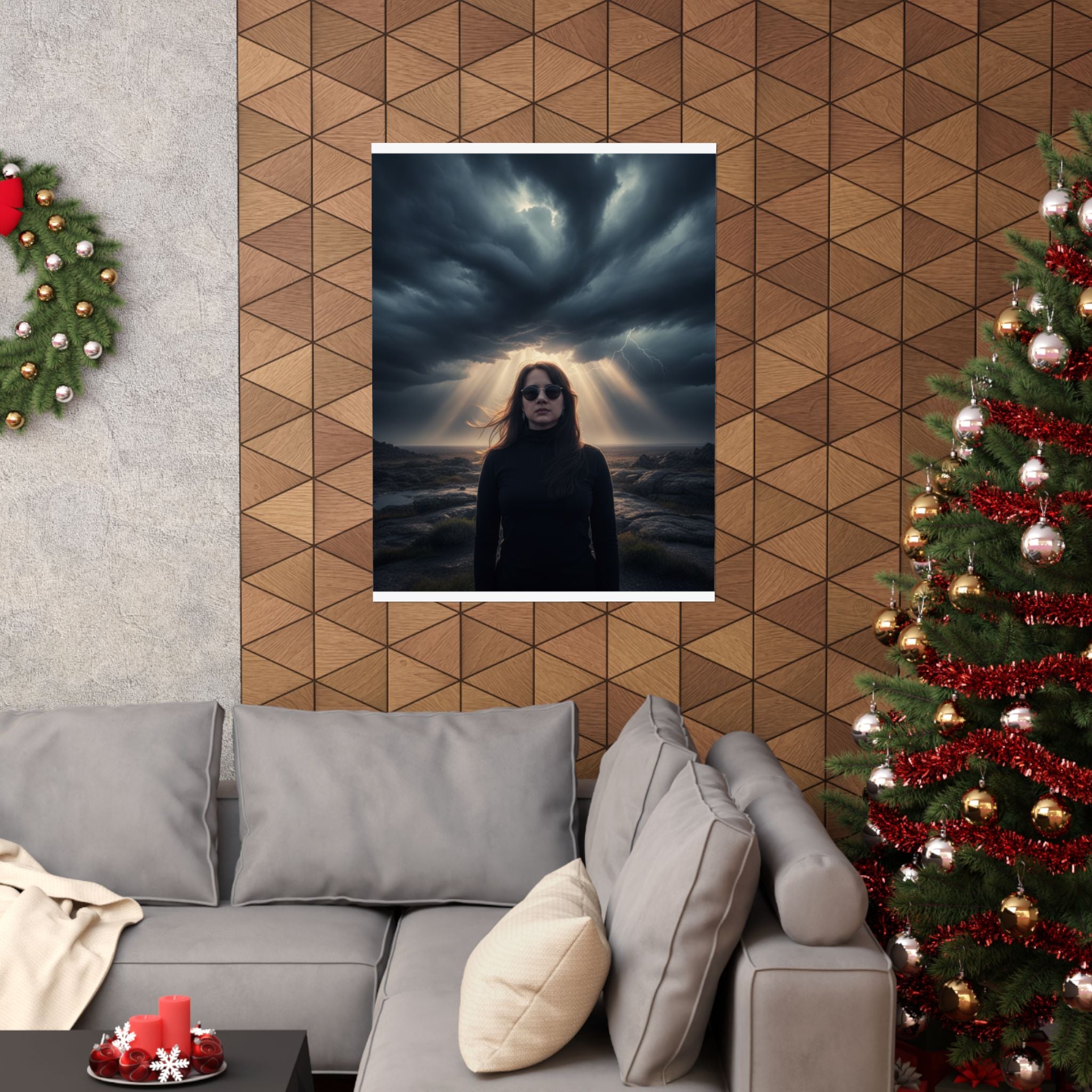 Dramatic Storm — Person — Matte Poster