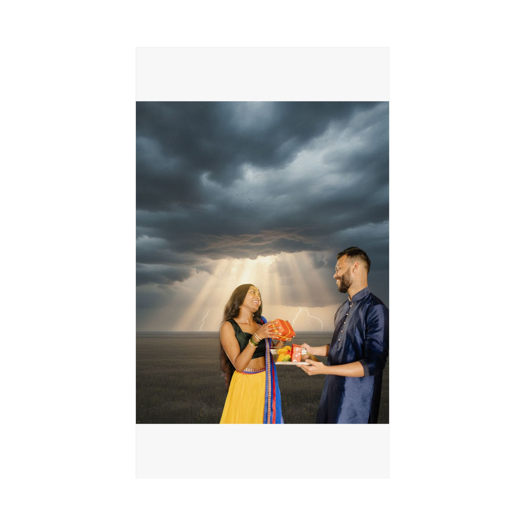 Dramatic Storm — Person — Matte Poster