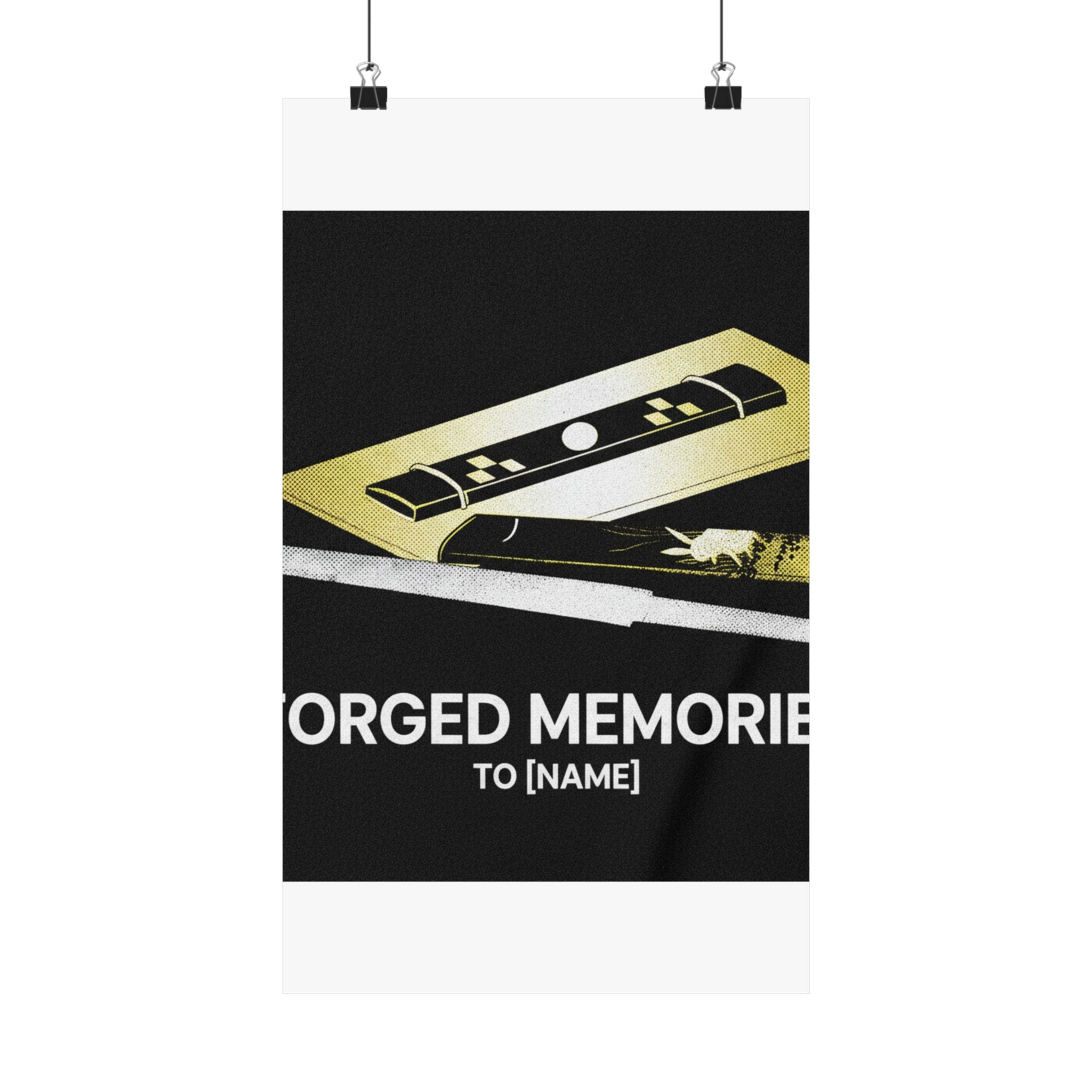 Streetwear Collage — Knife And Two Knife Handles — Matte Poster