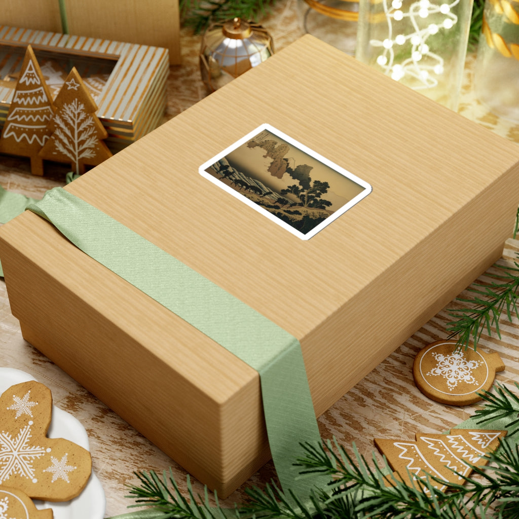 Scenic Nature — View From The Other Side Of Fuji From The Minobu River (Minobugawa Ura Fuji), Fr — Kiss-Cut Sticker