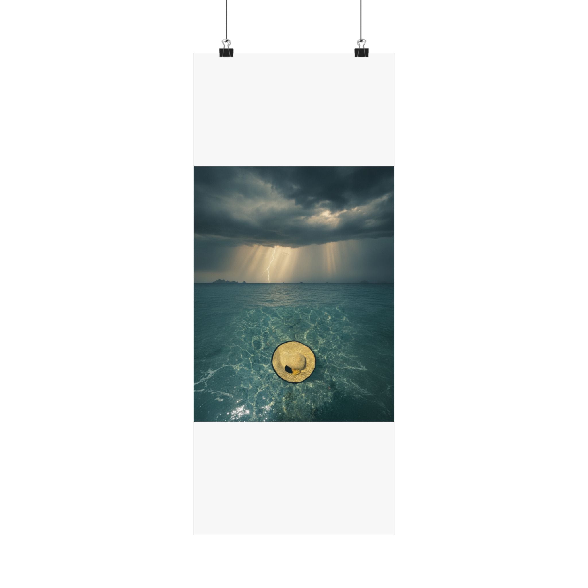 Dramatic Storm — Hat — Matte Poster