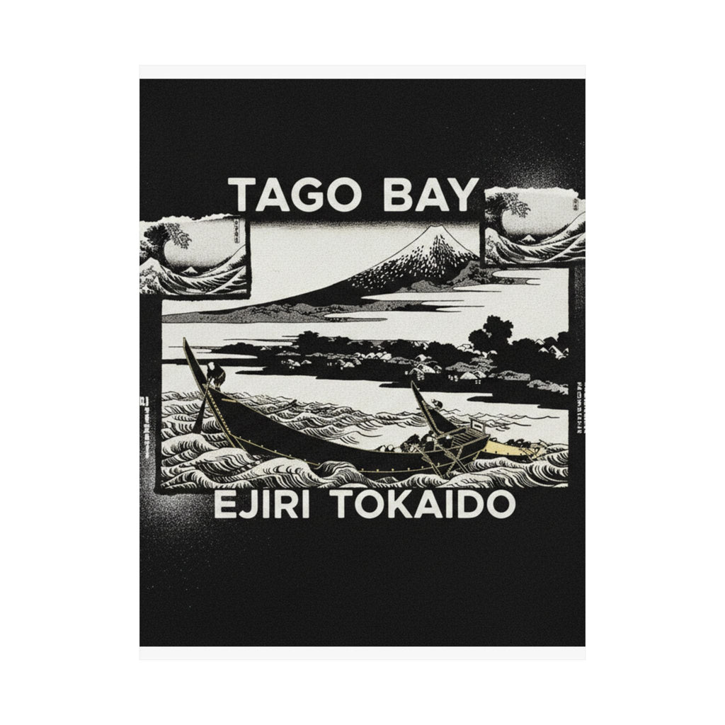 Streetwear Collage — Tago Bay Near Ejiri On The Tōkaidō (Tōkaidō Ejiri Tago No Ura Ryaku Zu), From Th — Matte Poster