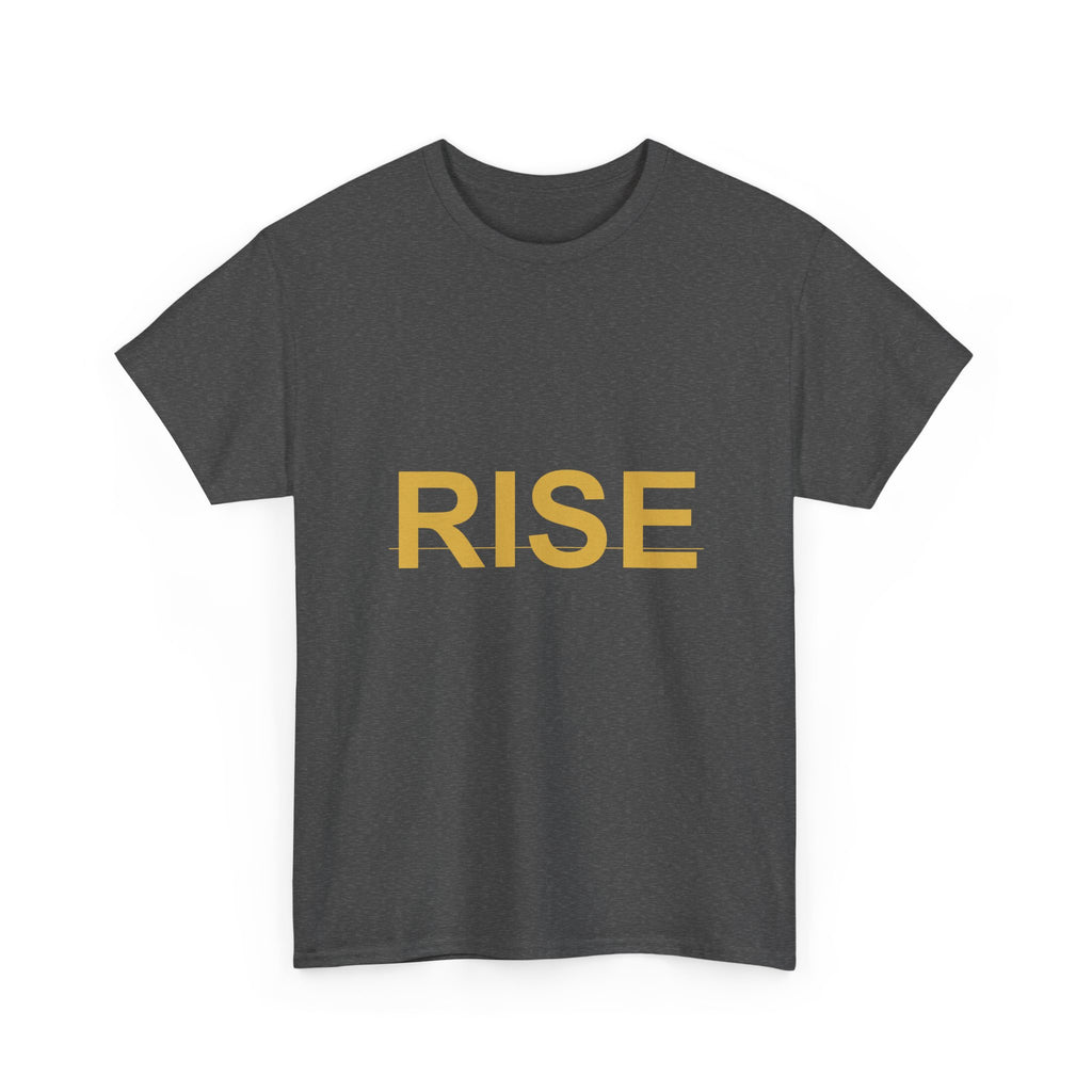 RISE Bold Gold Minimal Typography Graphic Tee