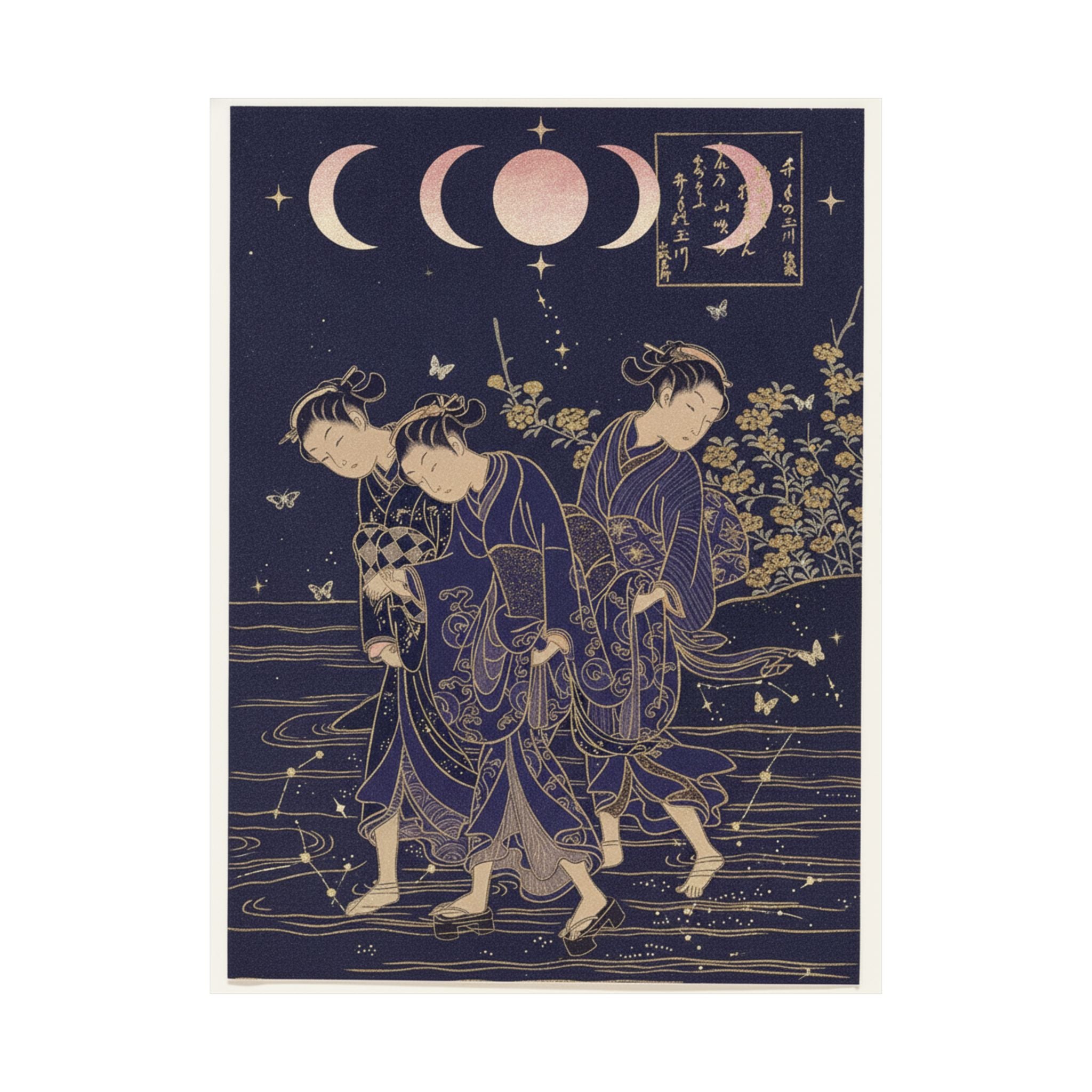 Celestial — The Tama River At Ide, Yamashiro Province — Matte Poster