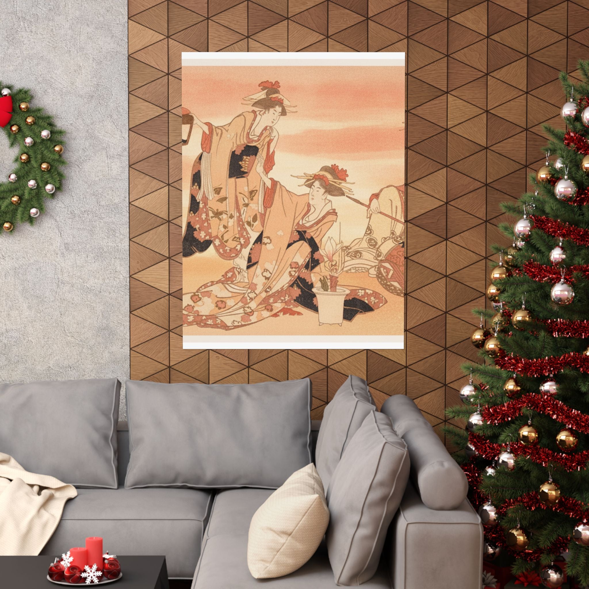 Southern Sunset — Three Young Ladies Visiting Together — Matte Poster