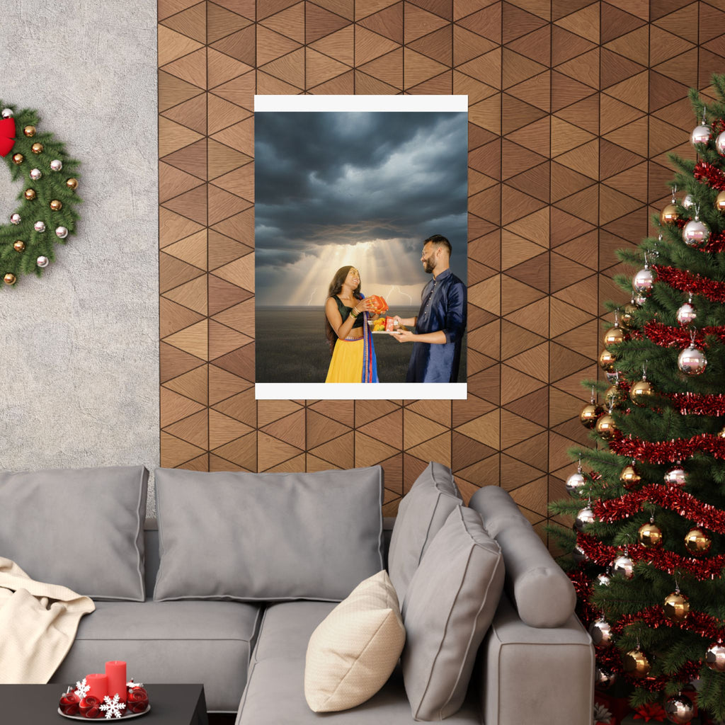 Dramatic Storm — Person — Matte Poster