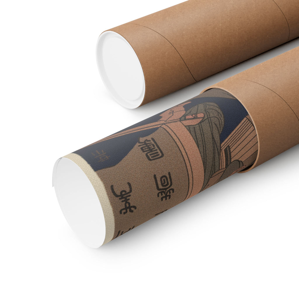 Japanese Street — Bush Clover In Province Of Omi — Matte Poster