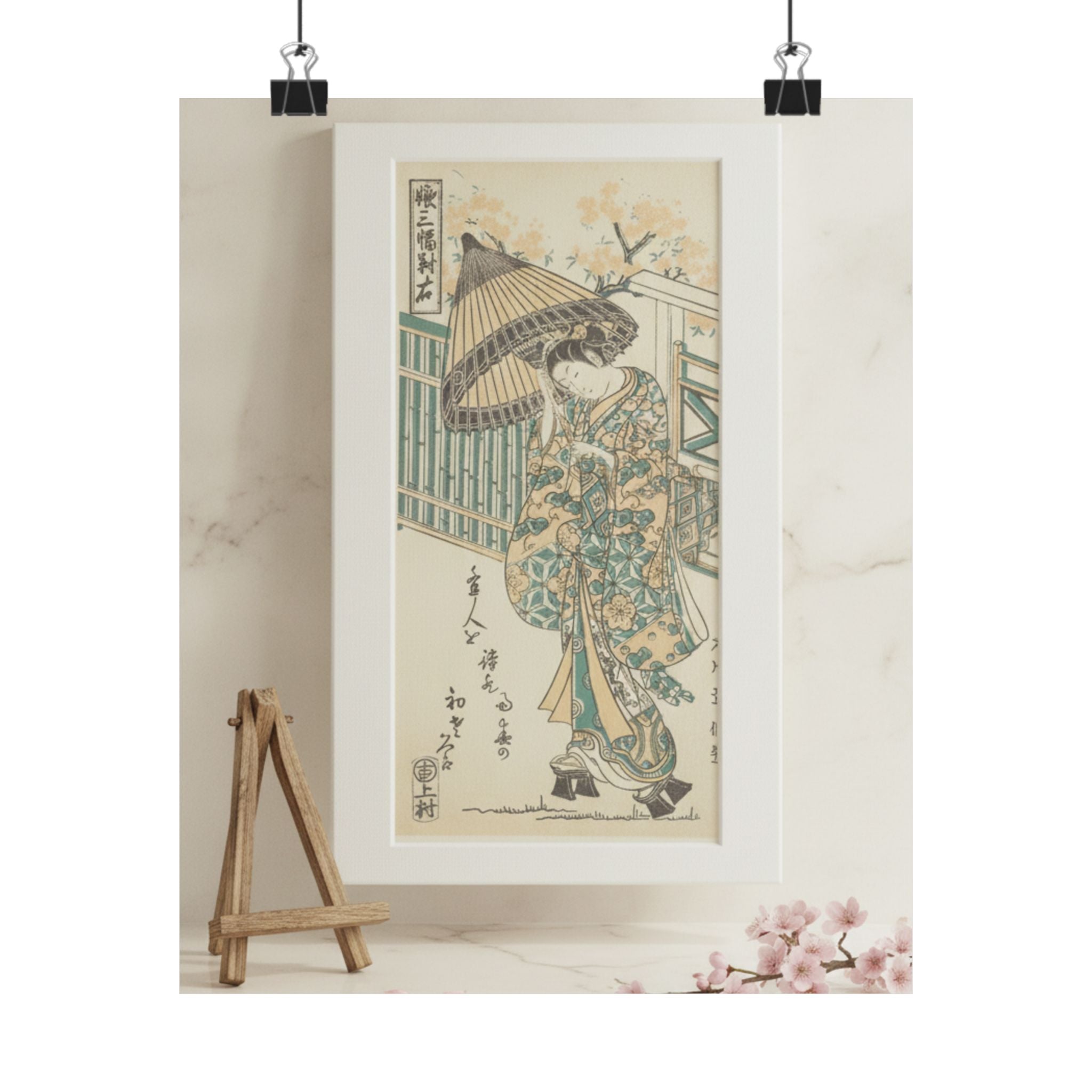 Product Marketing — Young Lady With Parasol — Matte Poster