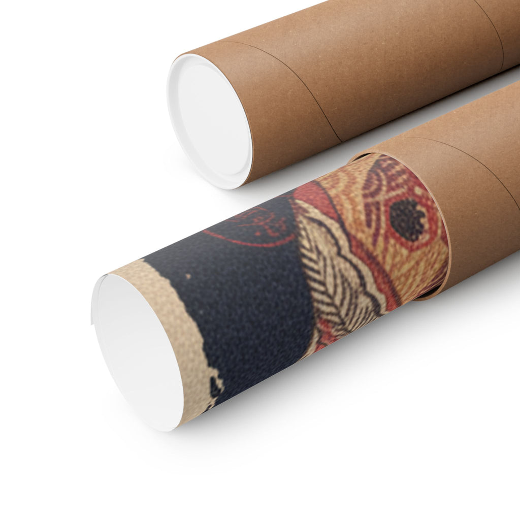 Japanese Street — Courtesan With Branch Of Seri — Matte Poster