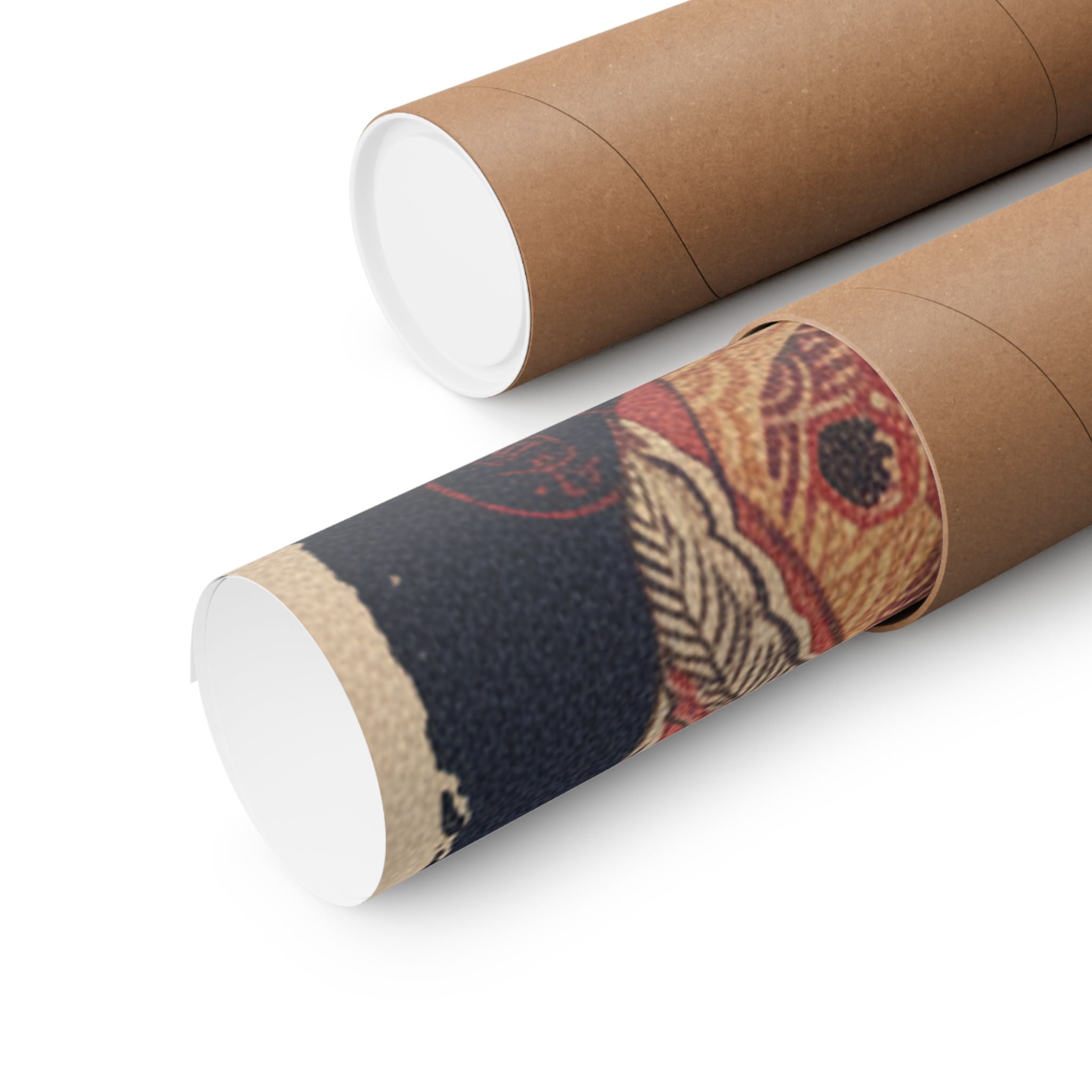Japanese Street — Courtesan With Branch Of Seri — Matte Poster