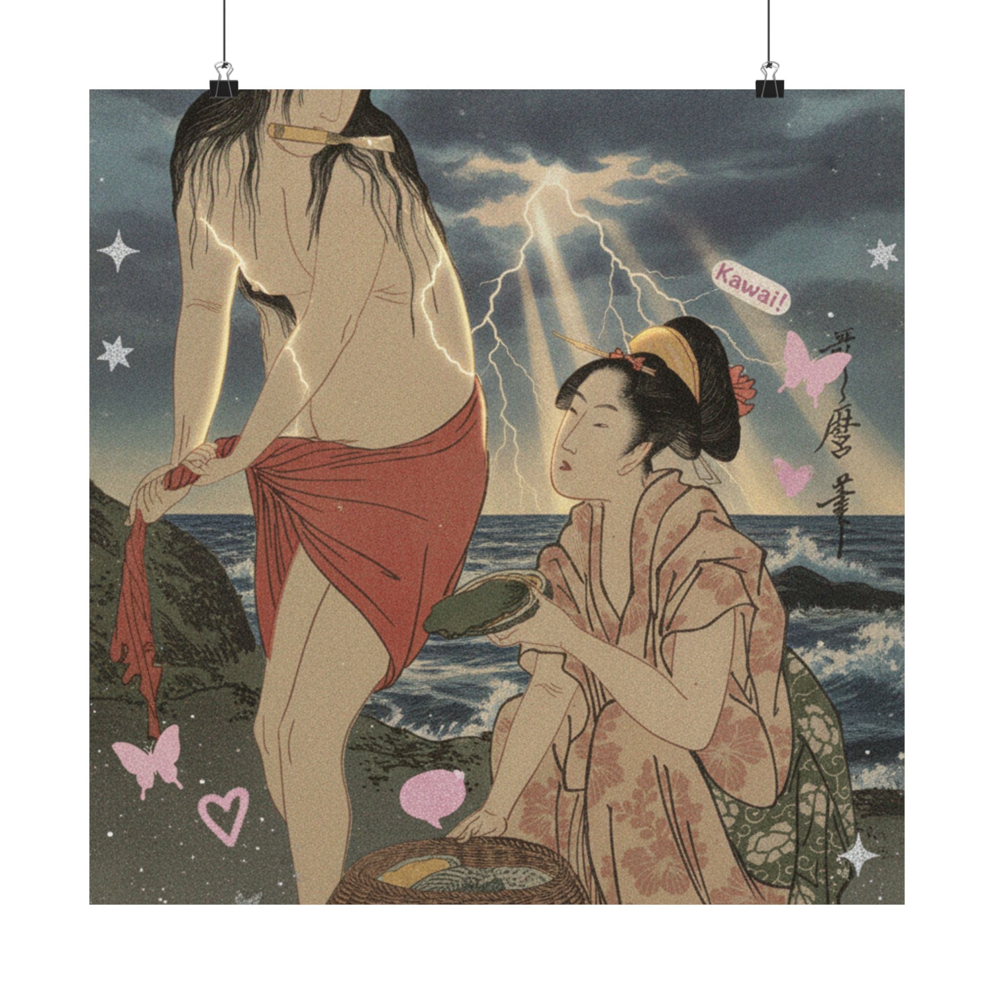 Dramatic Storm — Abalone Divers — Matte Poster