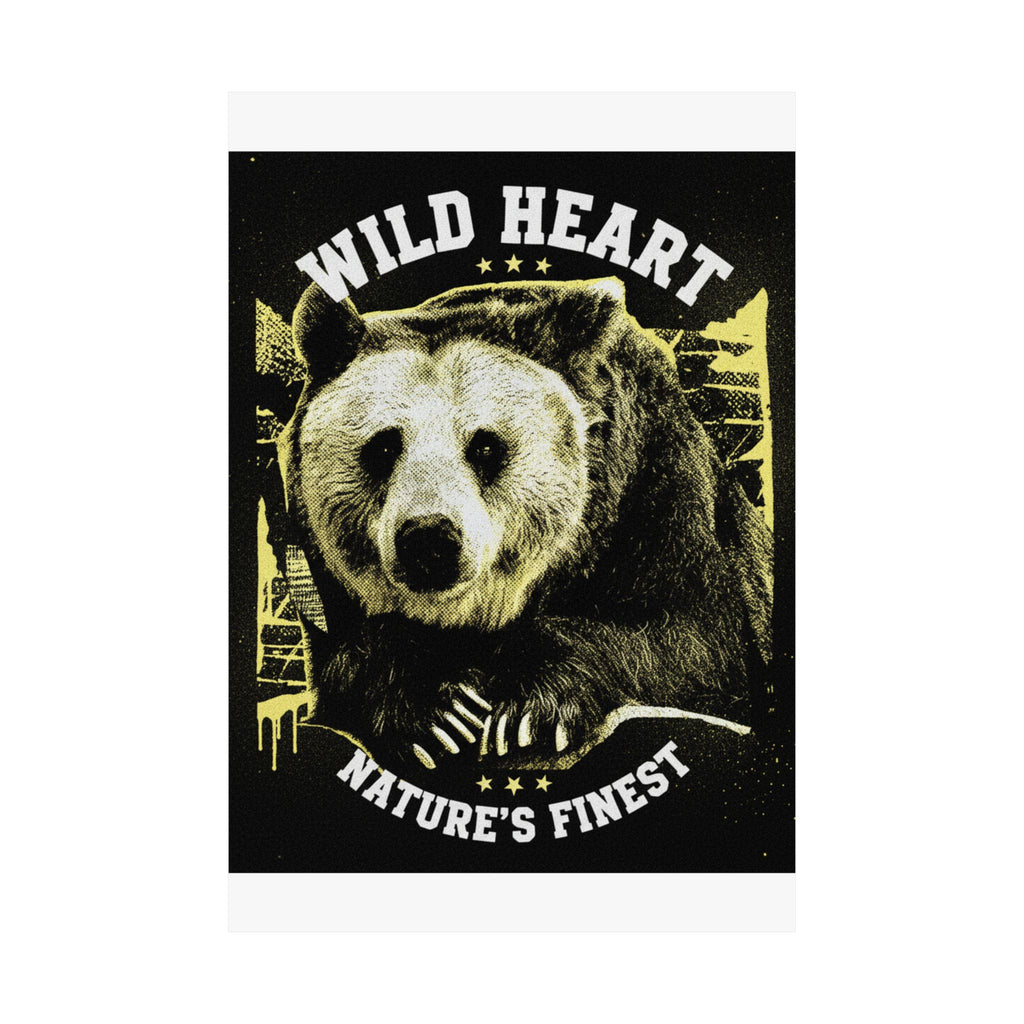 Streetwear Collage — Bear — Matte Poster