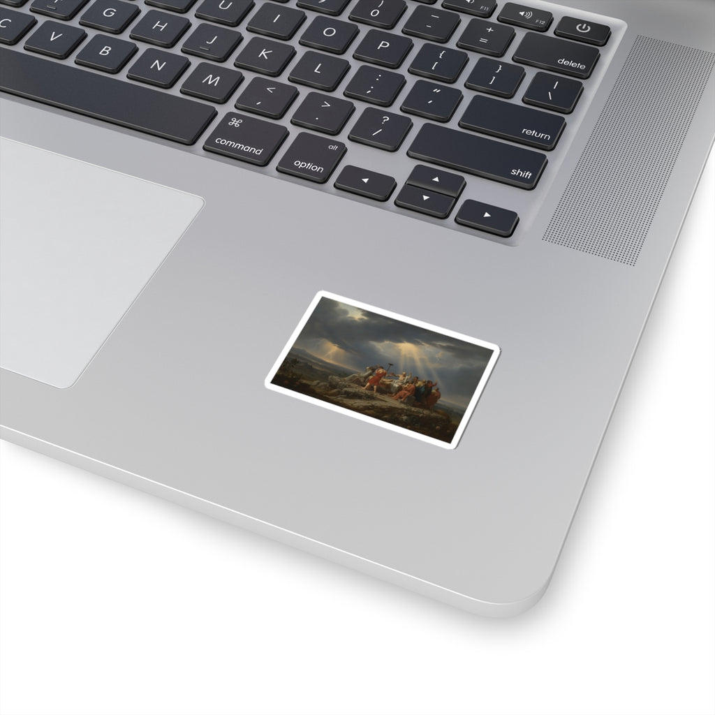 Dramatic Storm — Person — Kiss-Cut Sticker