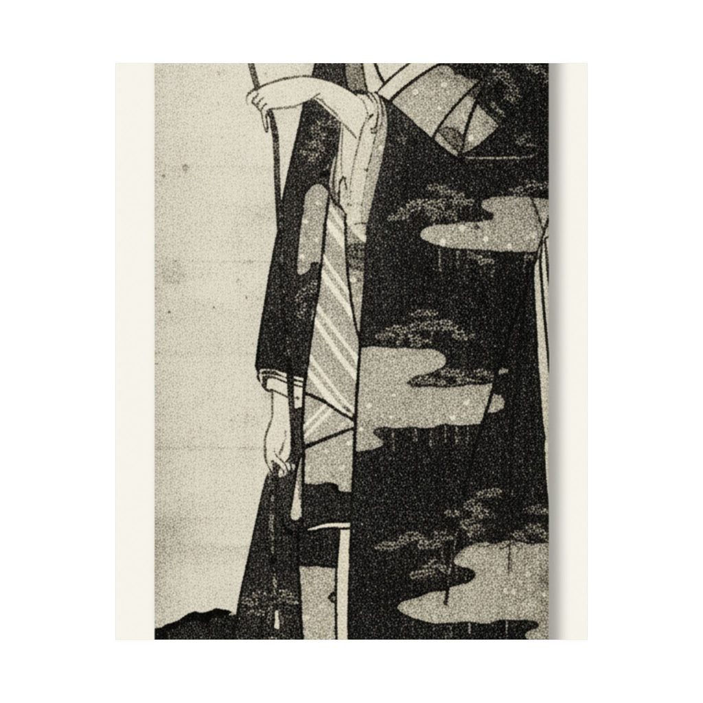 Ecommerce Main — A Woman Playing With A Monkey Which Has Climbed A Tree — Matte Poster