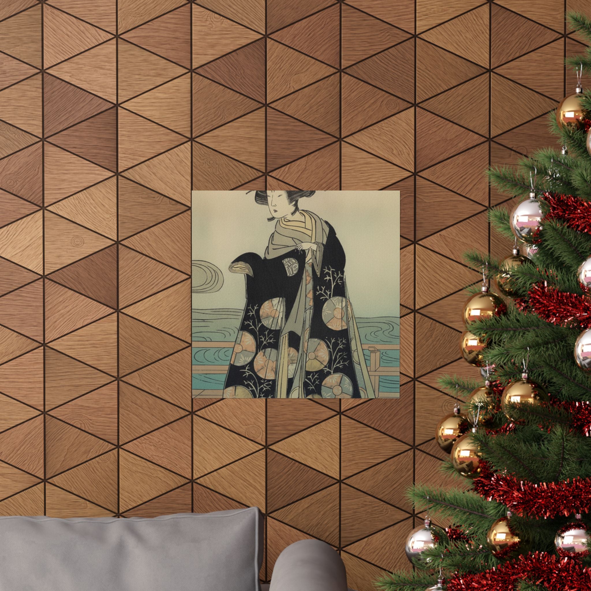 Affirmation — Yoshizawa Iroha As A Woman Standing On The Engawa Of A House By A River — Matte Poster