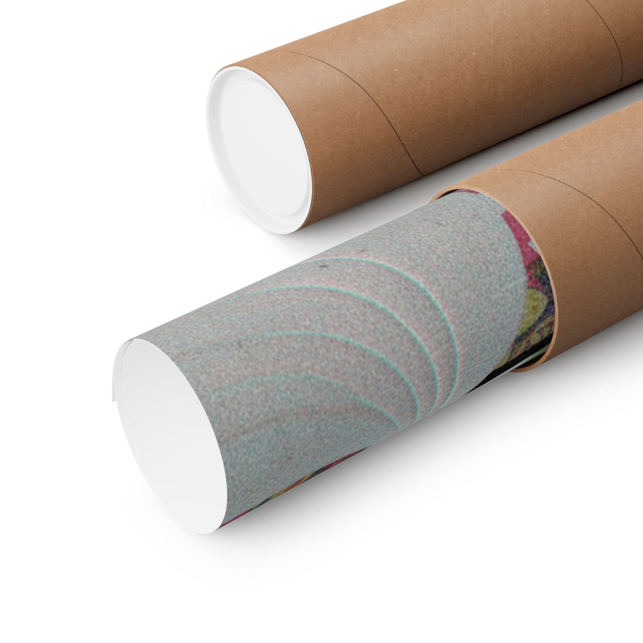 Glitch Culture — Rolls Of Cloth, Cotton And Yarn — Matte Poster