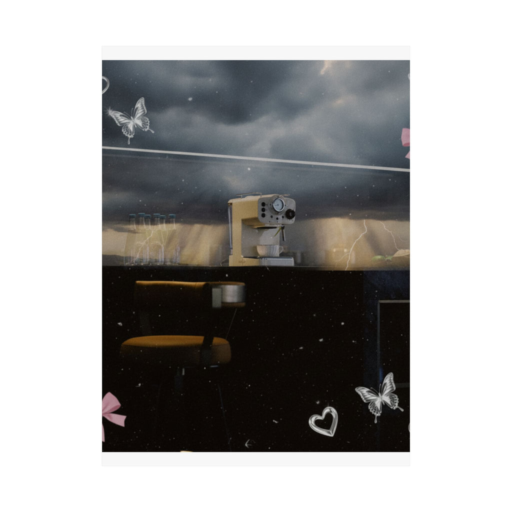 Dramatic Storm — Kitchen — Matte Poster