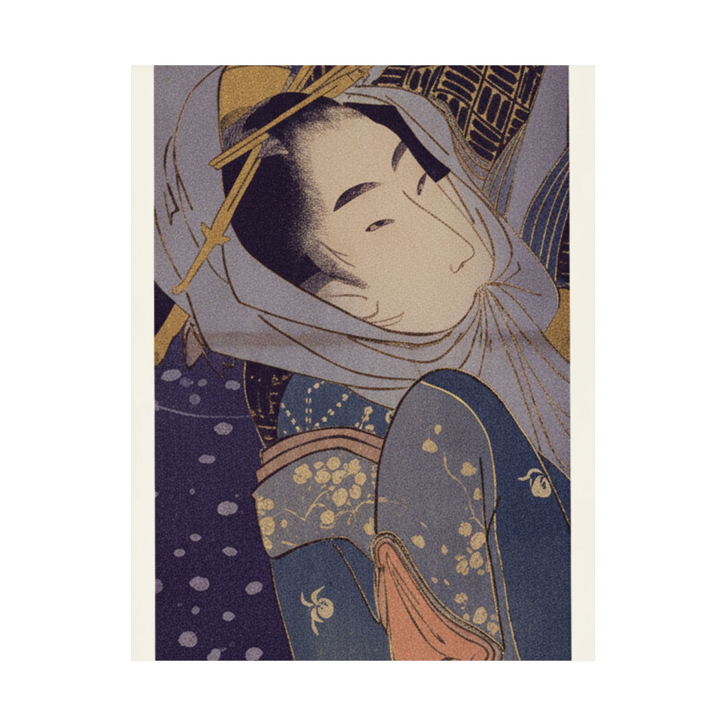 Celestial — Girl And Lover In Snow — Matte Poster