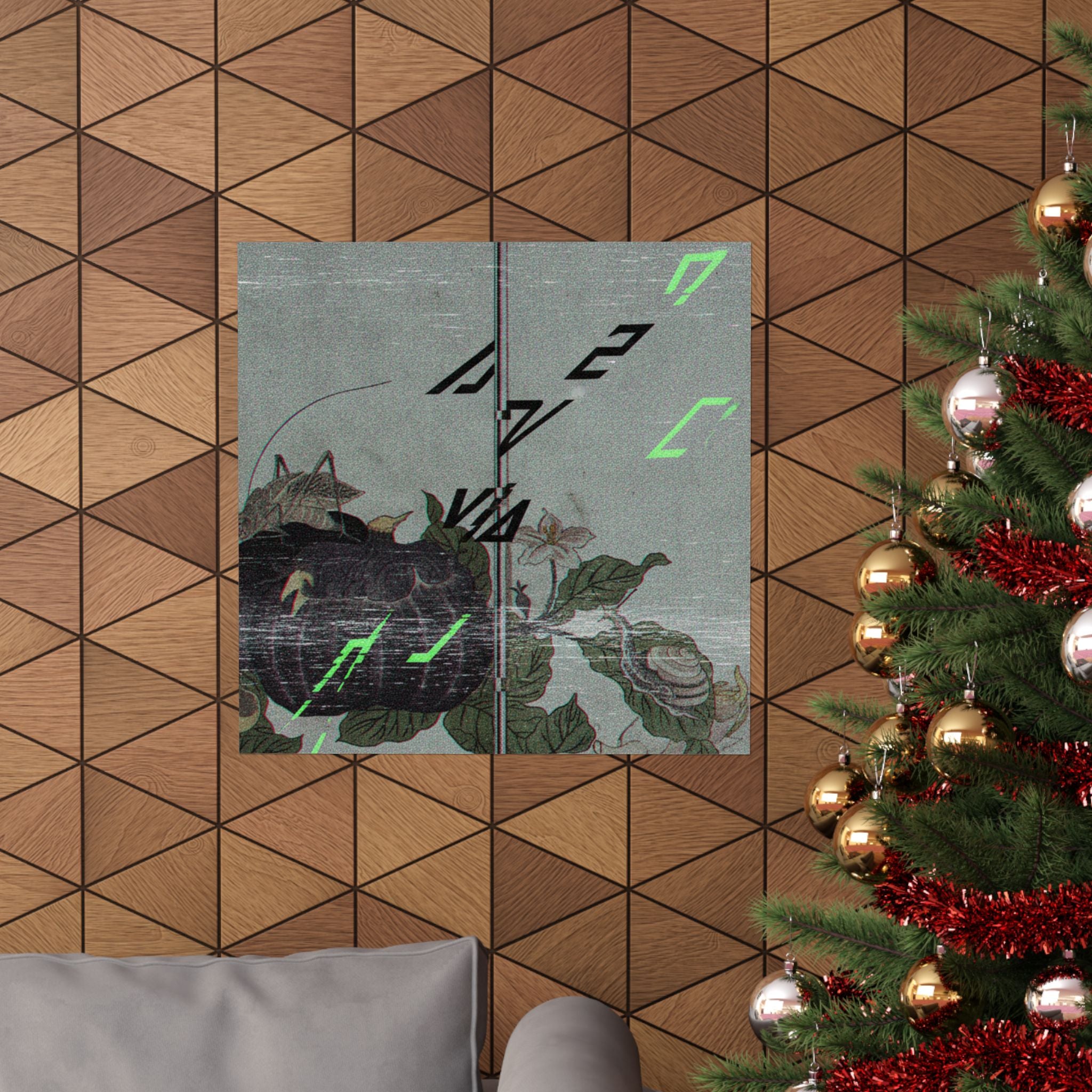 Glitch Culture — Land Snail (Katatsumuri); Giant Katydid (Kutsuwamushi), From The Picture Book Of — Matte Poster