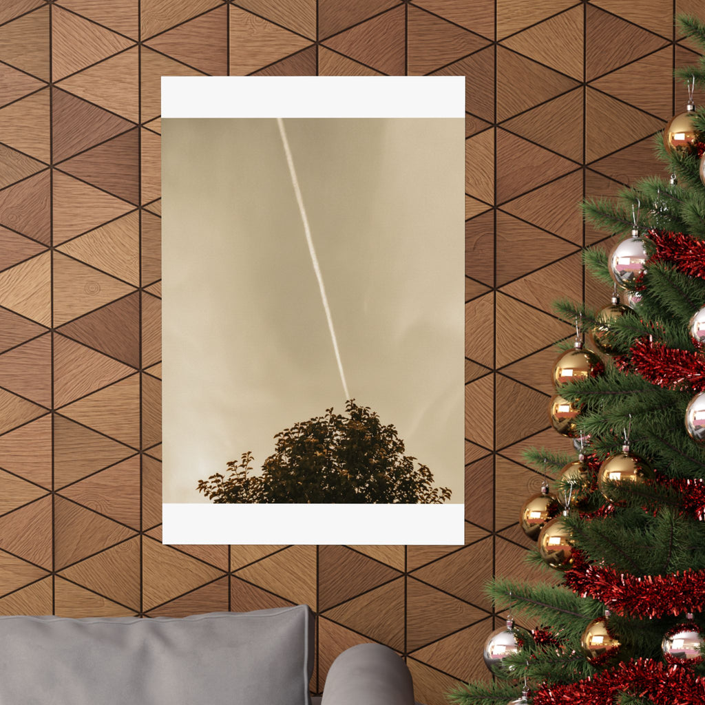 Scenic Nature — Contrail — Matte Poster