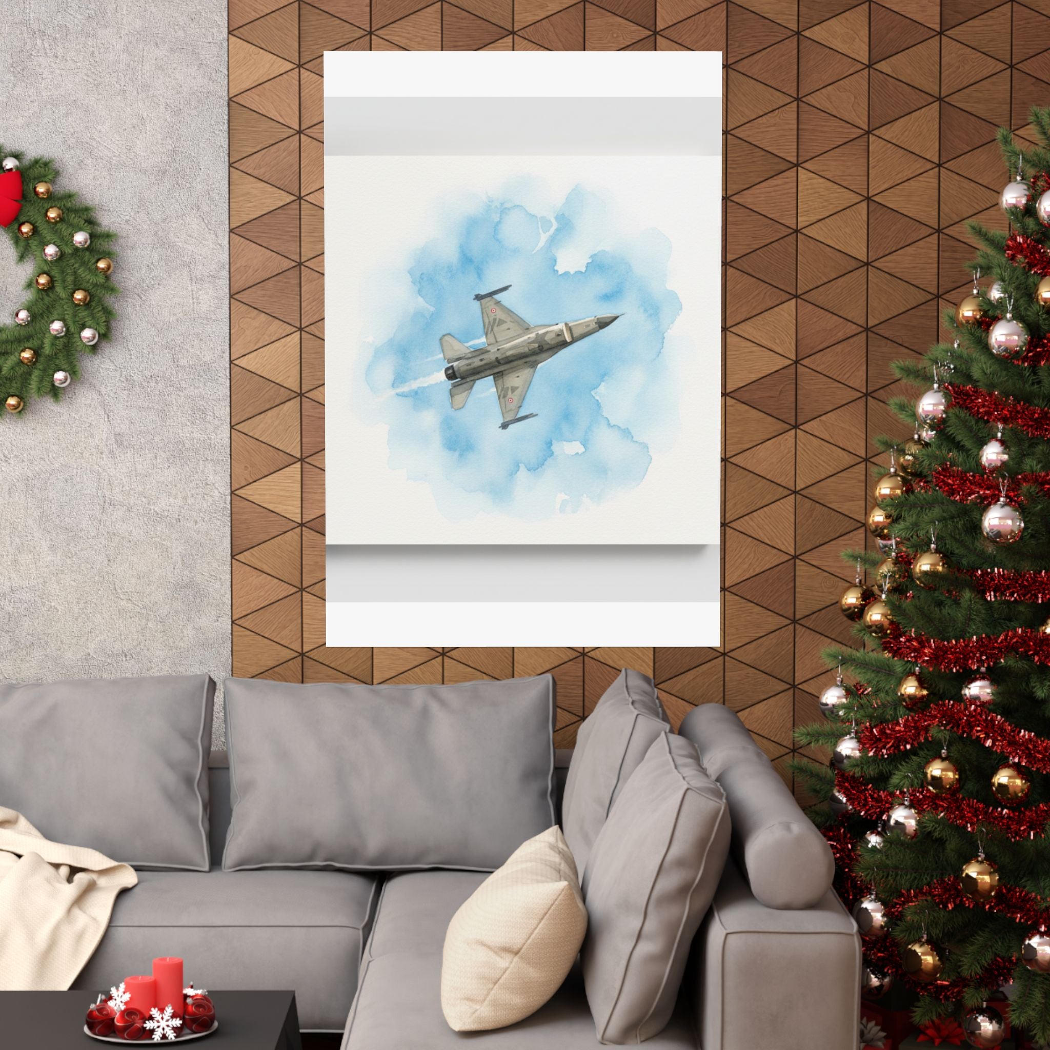 Watercolor — Aircraft — Matte Poster