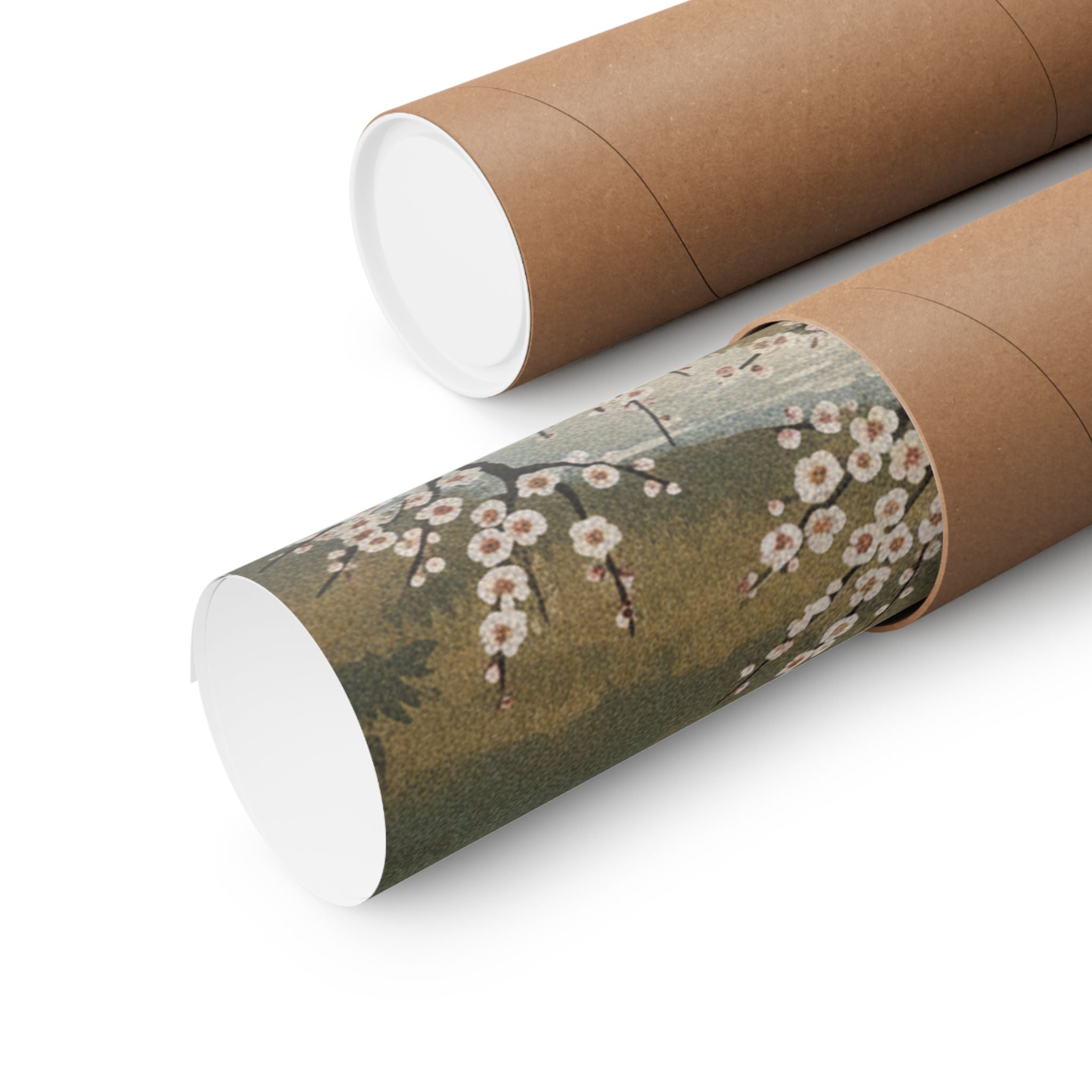Scenic Nature — Plum Tree In Blossom — Matte Poster