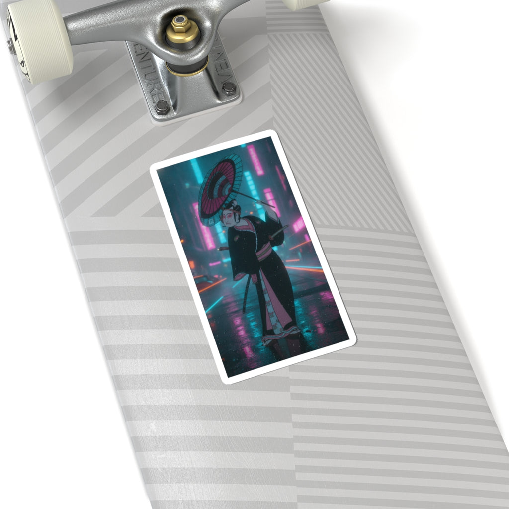 Neon Noir — The Third Ichikawa Yaozo In The Role Of The Otokodate Sukeroku — Kiss-Cut Sticker