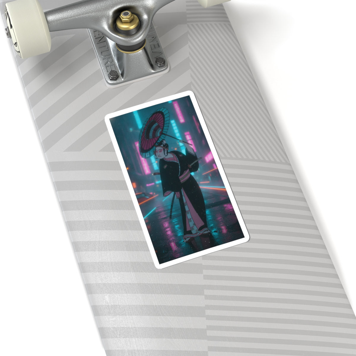 Neon Noir — The Third Ichikawa Yaozo In The Role Of The Otokodate Sukeroku — Kiss-Cut Sticker