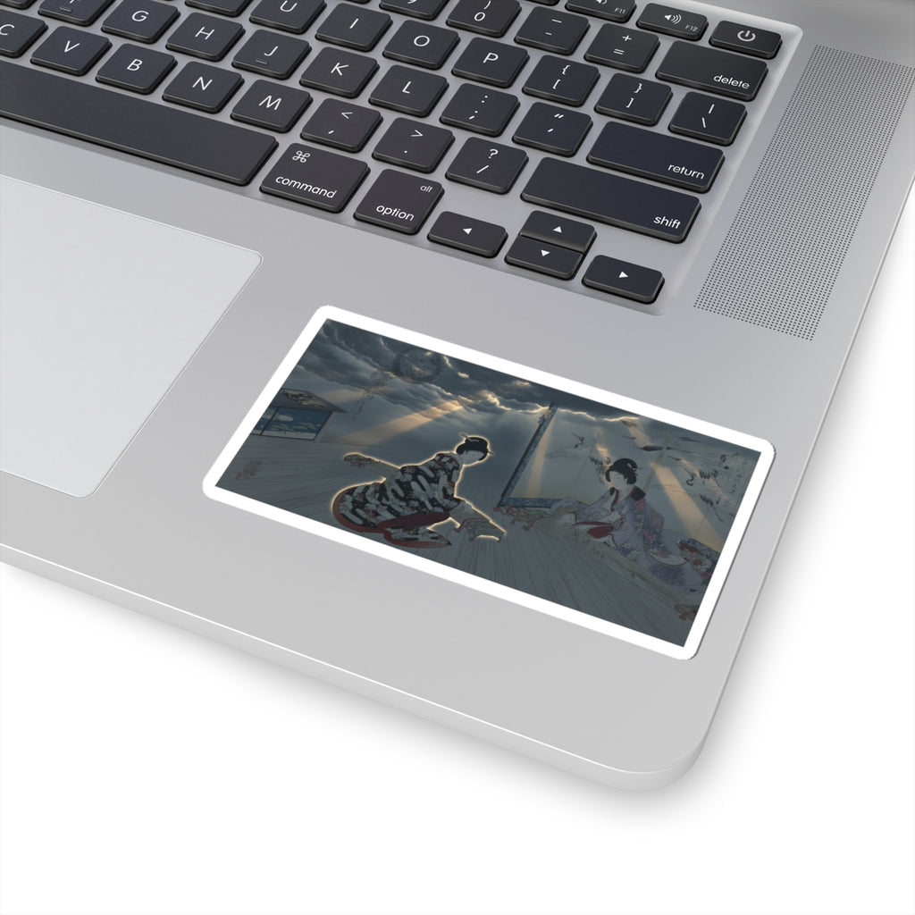 Dramatic Storm — Chiyoda Castle (Album Of Women) — Kiss-Cut Sticker