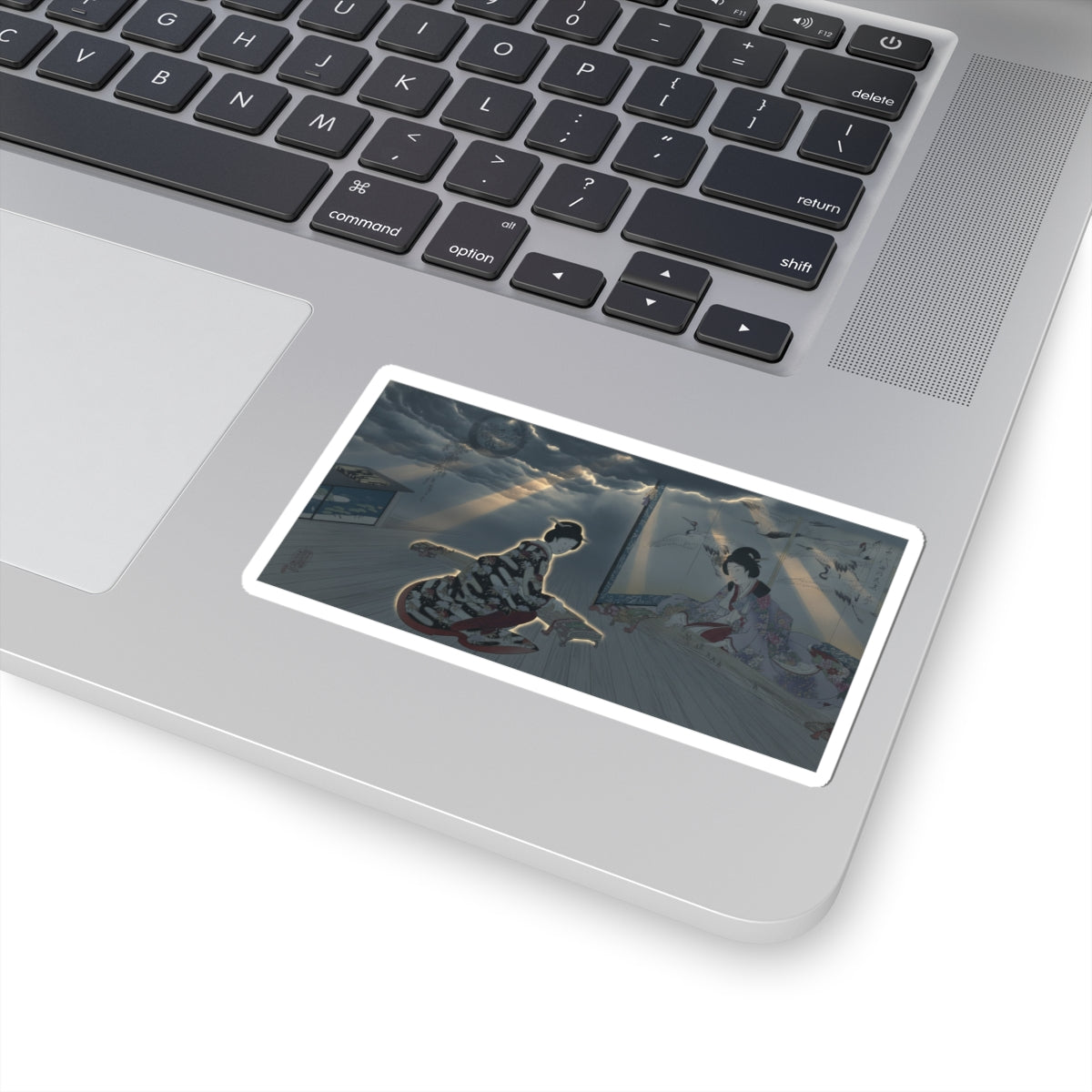 Dramatic Storm — Chiyoda Castle (Album Of Women) — Kiss-Cut Sticker