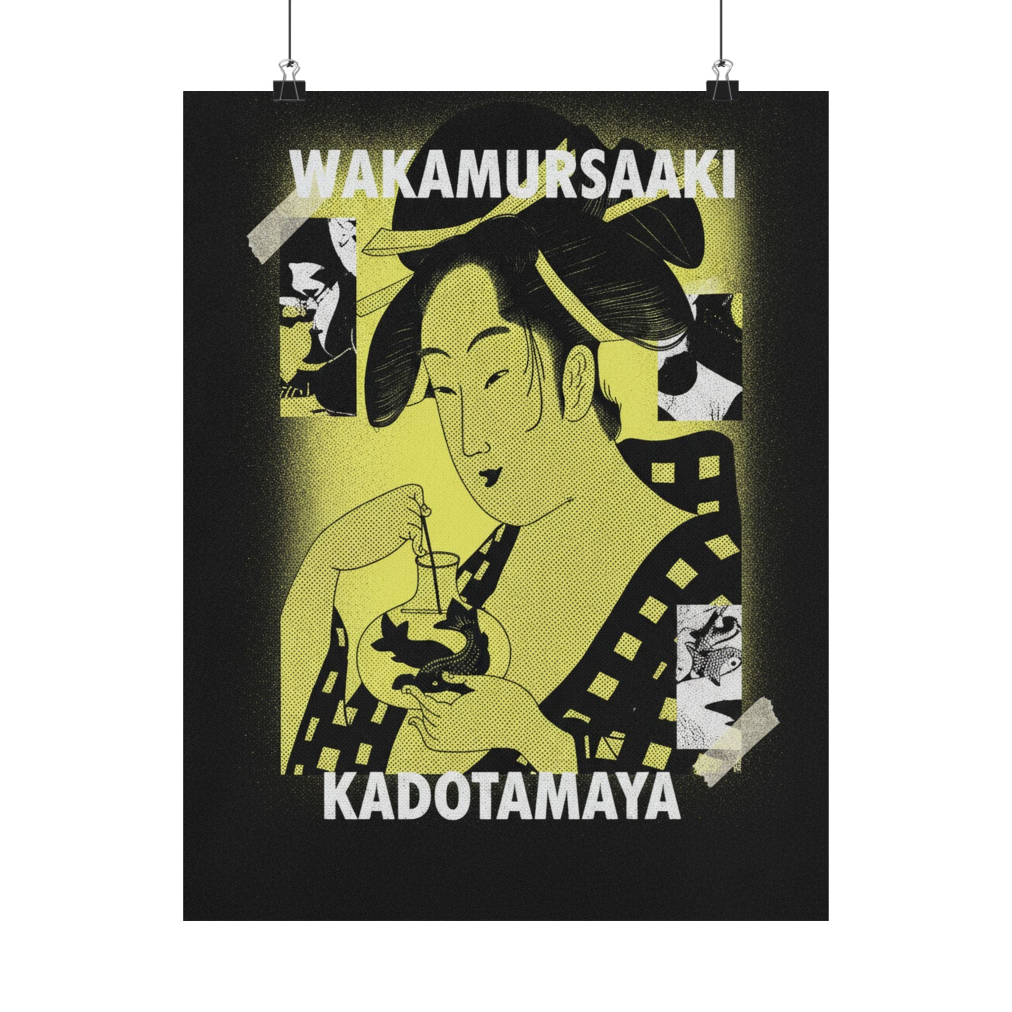 Streetwear Collage — Wakamurasaki Of The Kadotamaya — Matte Poster