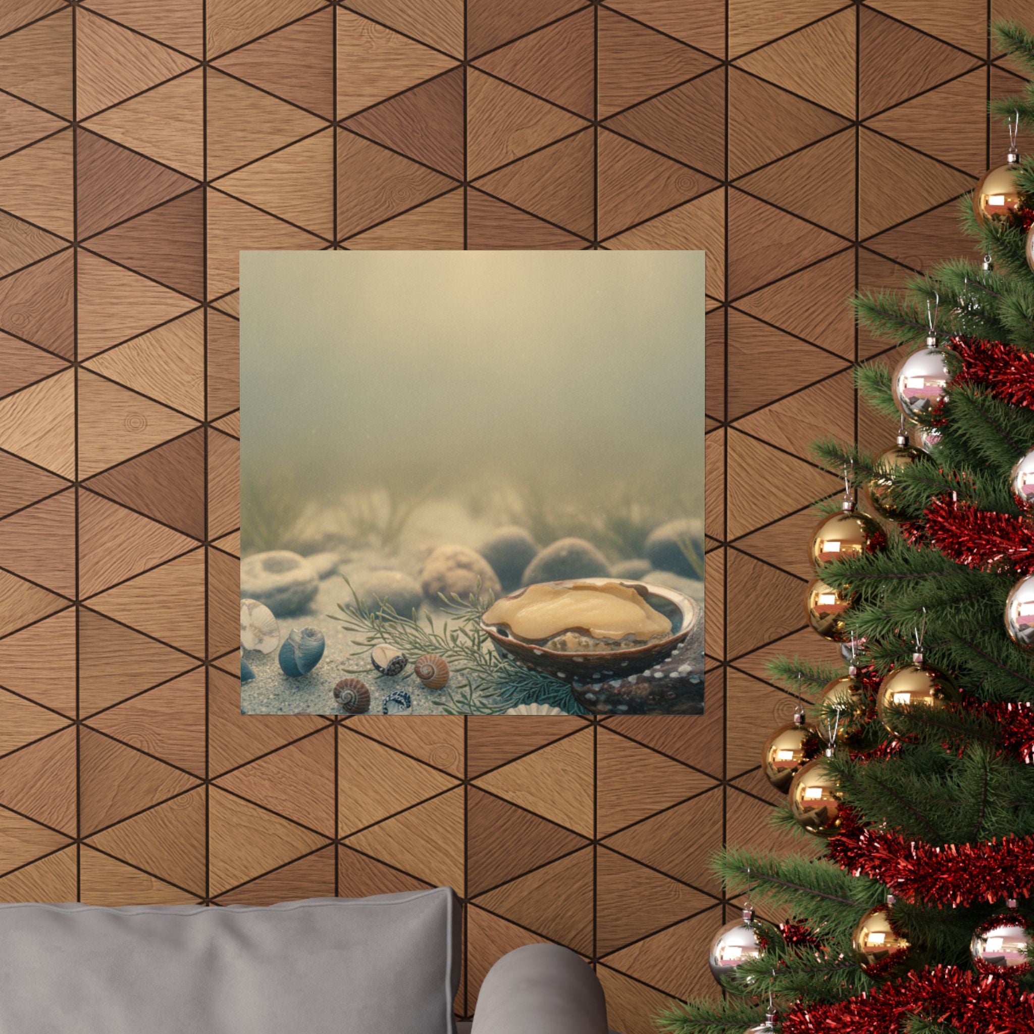 Scenic Nature — Shells Under Water — Matte Poster