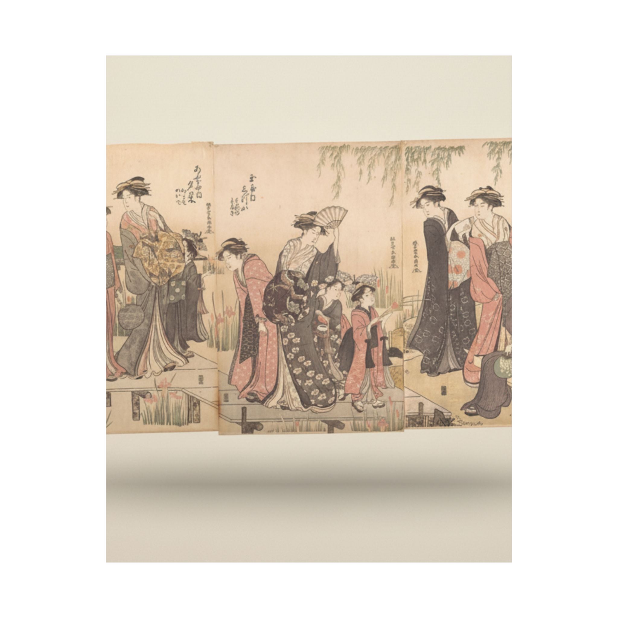Product Marketing — Courtesans In An Iris Garden — Matte Poster