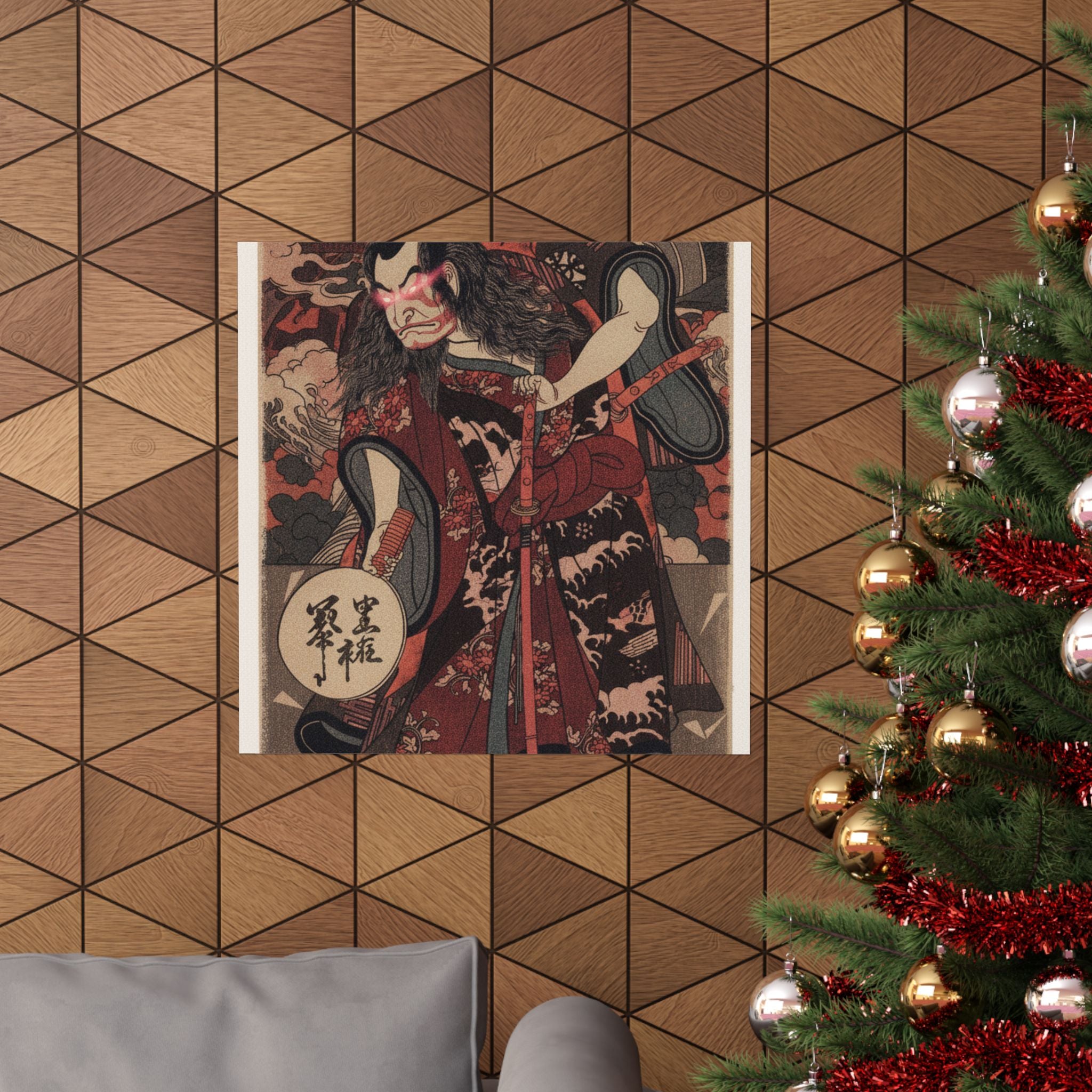 Japanese Street — The First Nakamura Nakazo As A Samurai — Matte Poster