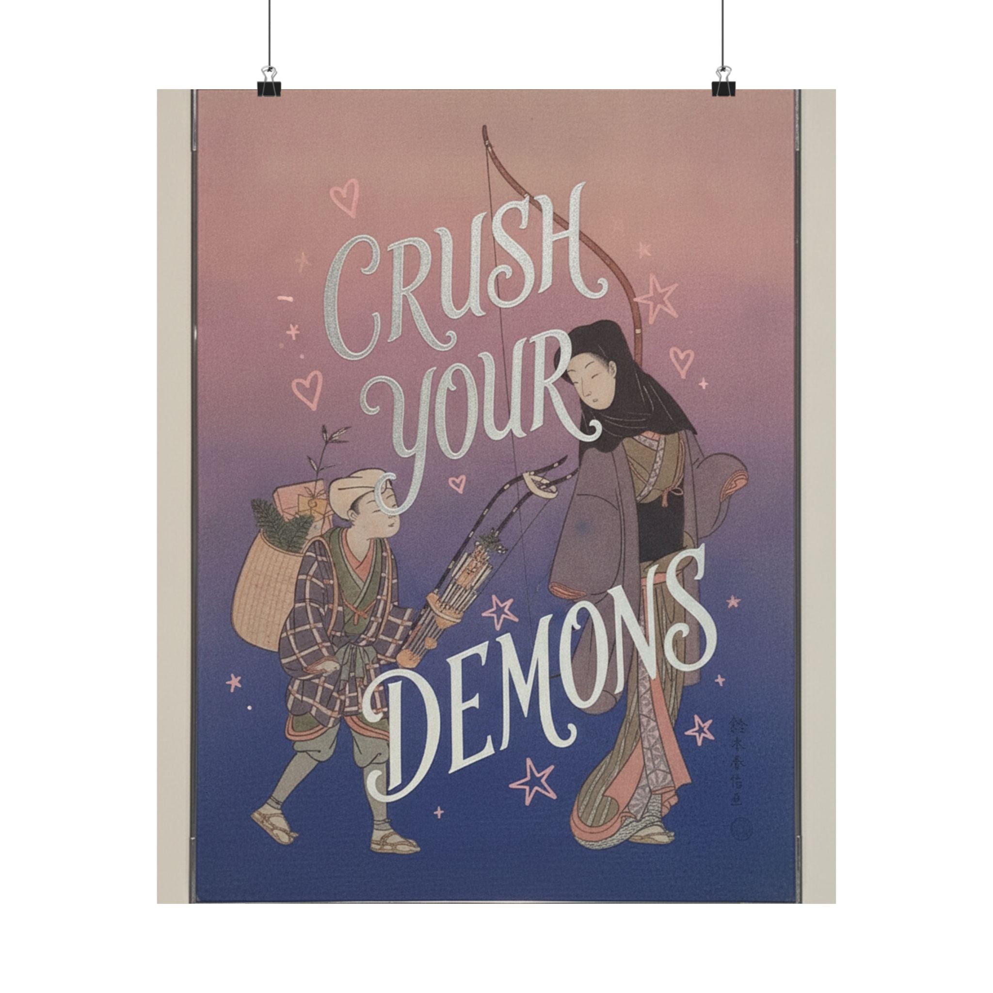 Affirmation — Demon-Crushing Bow — Matte Poster