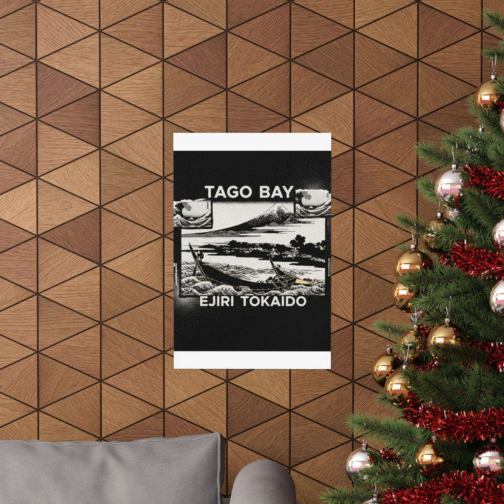 Streetwear Collage — Tago Bay Near Ejiri On The Tōkaidō (Tōkaidō Ejiri Tago No Ura Ryaku Zu), From Th — Matte Poster
