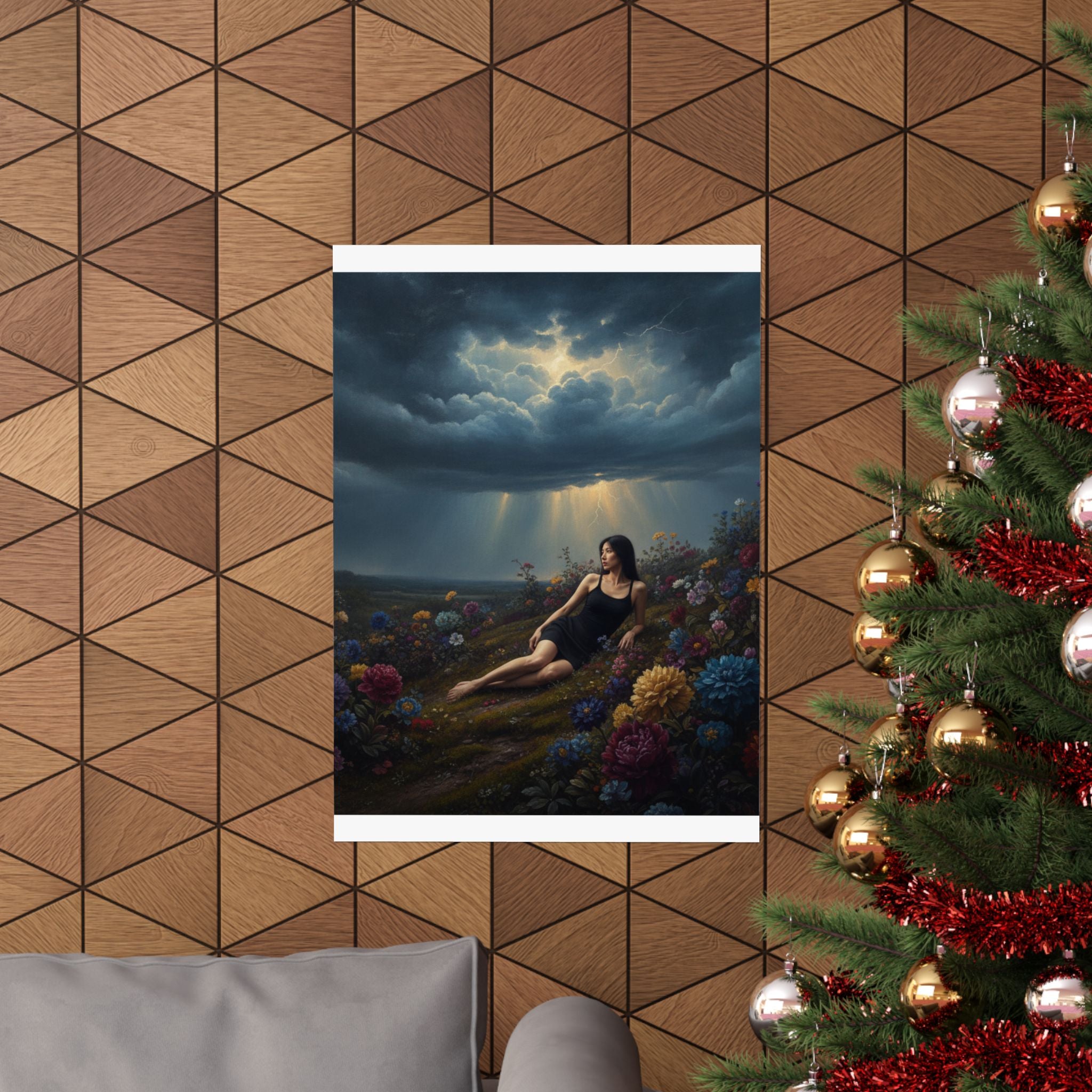 Dramatic Storm — Person — Matte Poster