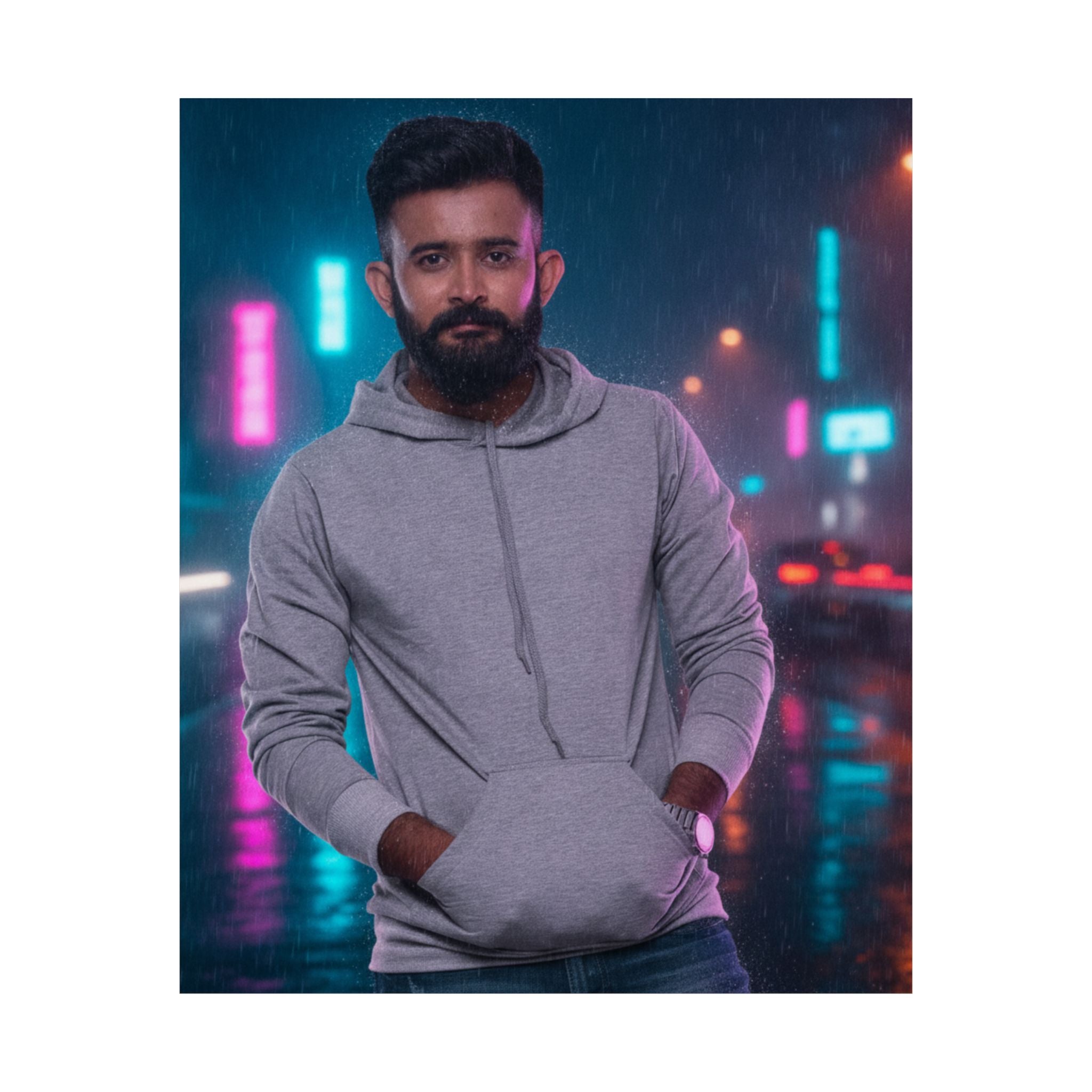 Neon Noir — Person — Matte Poster