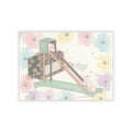 Watercolor — White Mice Playing — Kiss-Cut Sticker