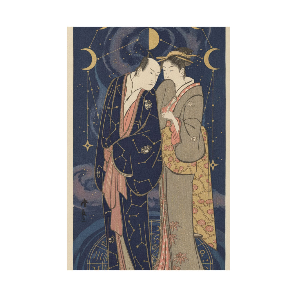 Celestial — Ichikawa Yaozo Iii With A Lady — Matte Poster