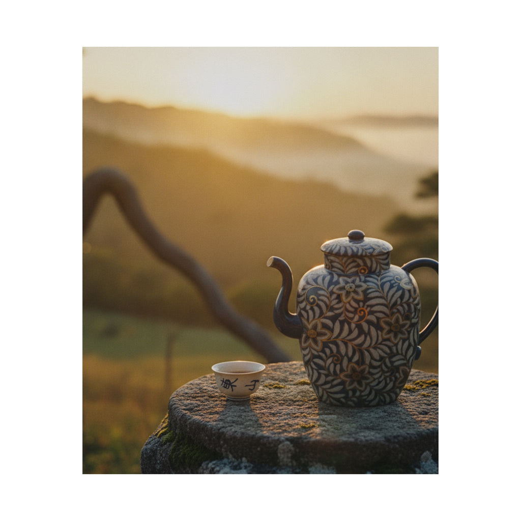 Scenic Nature — Wine Pot And Cup — Matte Poster