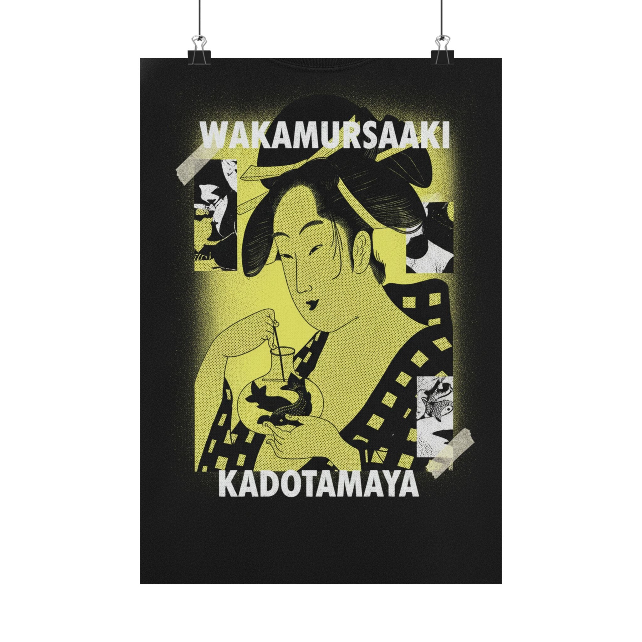 Streetwear Collage — Wakamurasaki Of The Kadotamaya — Matte Poster