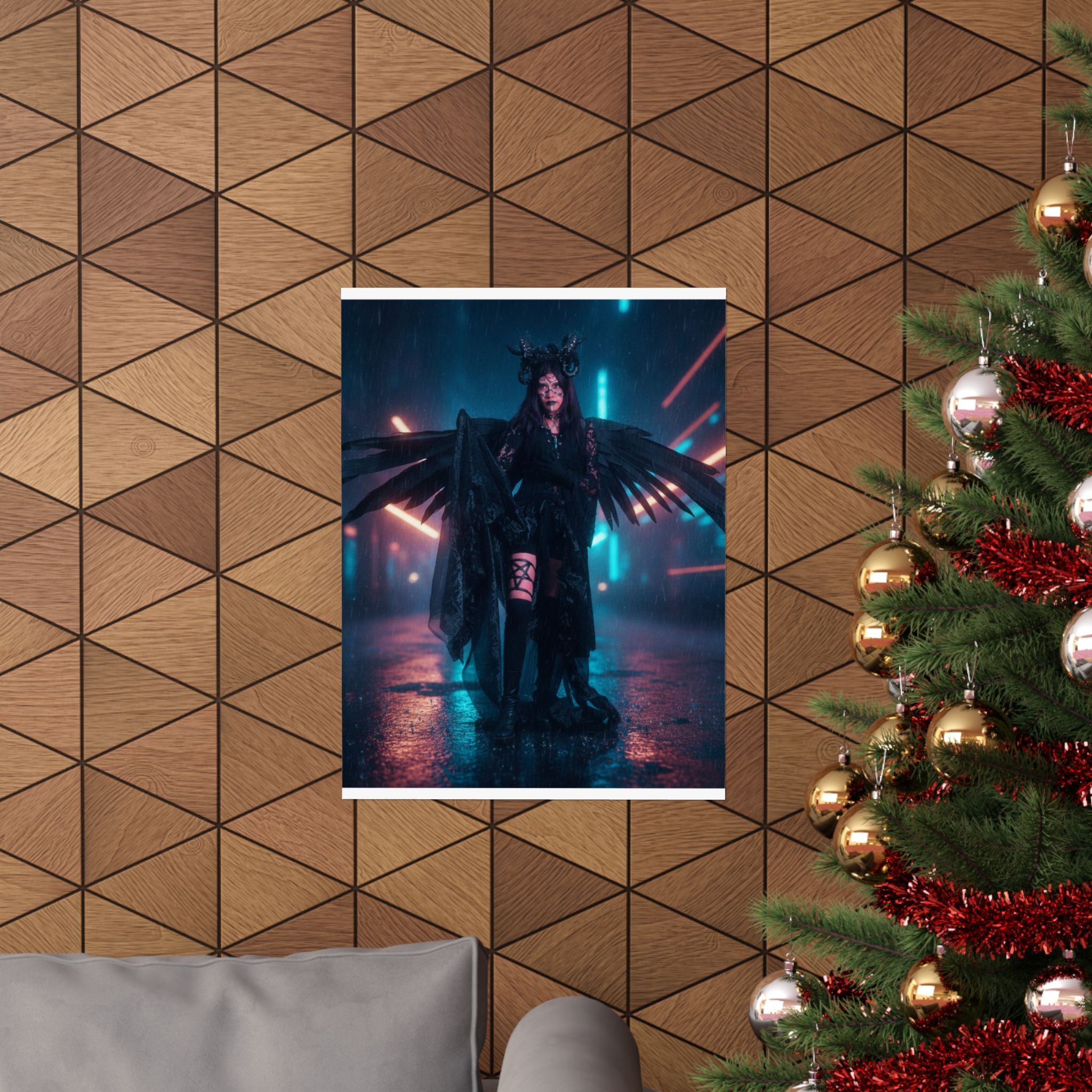 Neon Noir — Person — Matte Poster