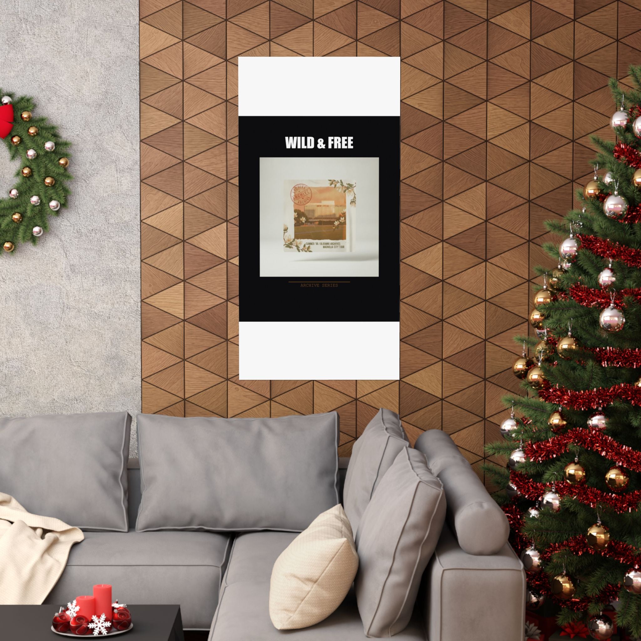 WILD & FREE Vintage Magnolia Archive Matte Poster