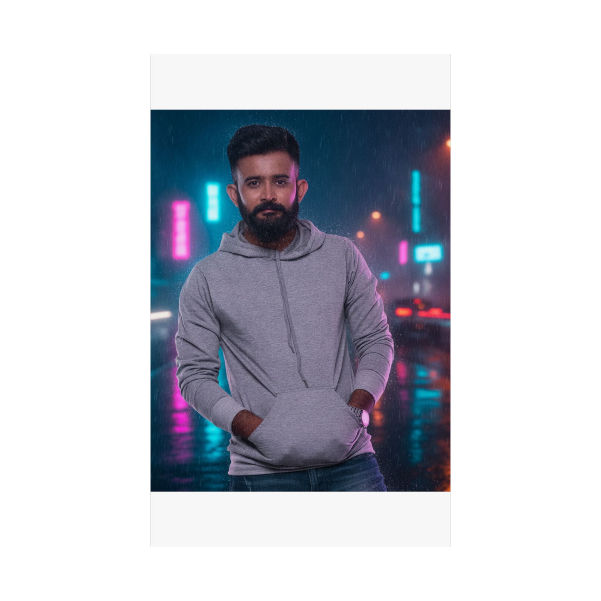 Neon Noir — Person — Matte Poster