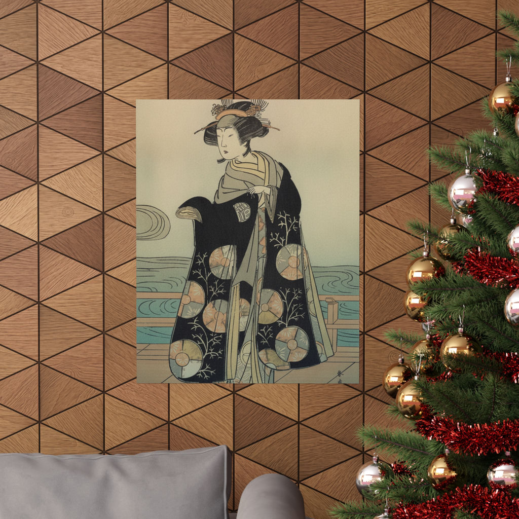 Affirmation — Yoshizawa Iroha As A Woman Standing On The Engawa Of A House By A River — Matte Poster