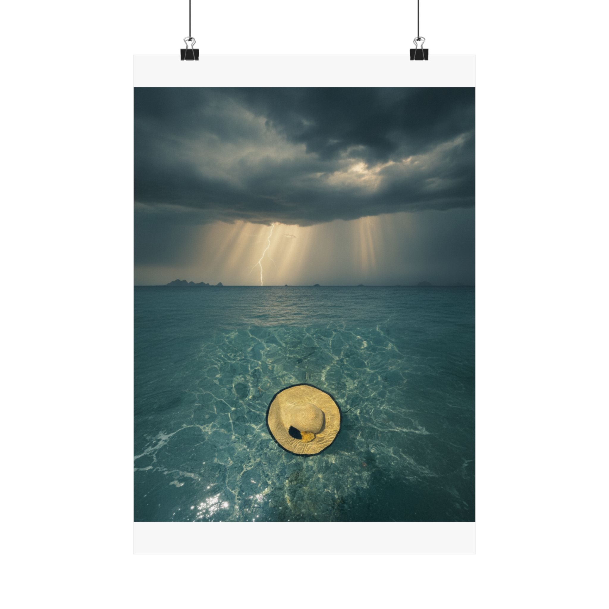 Dramatic Storm — Hat — Matte Poster