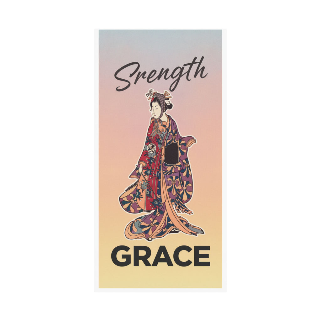 Affirmation — Segawa Kikunojō Ii As A Woman Standing — Matte Poster