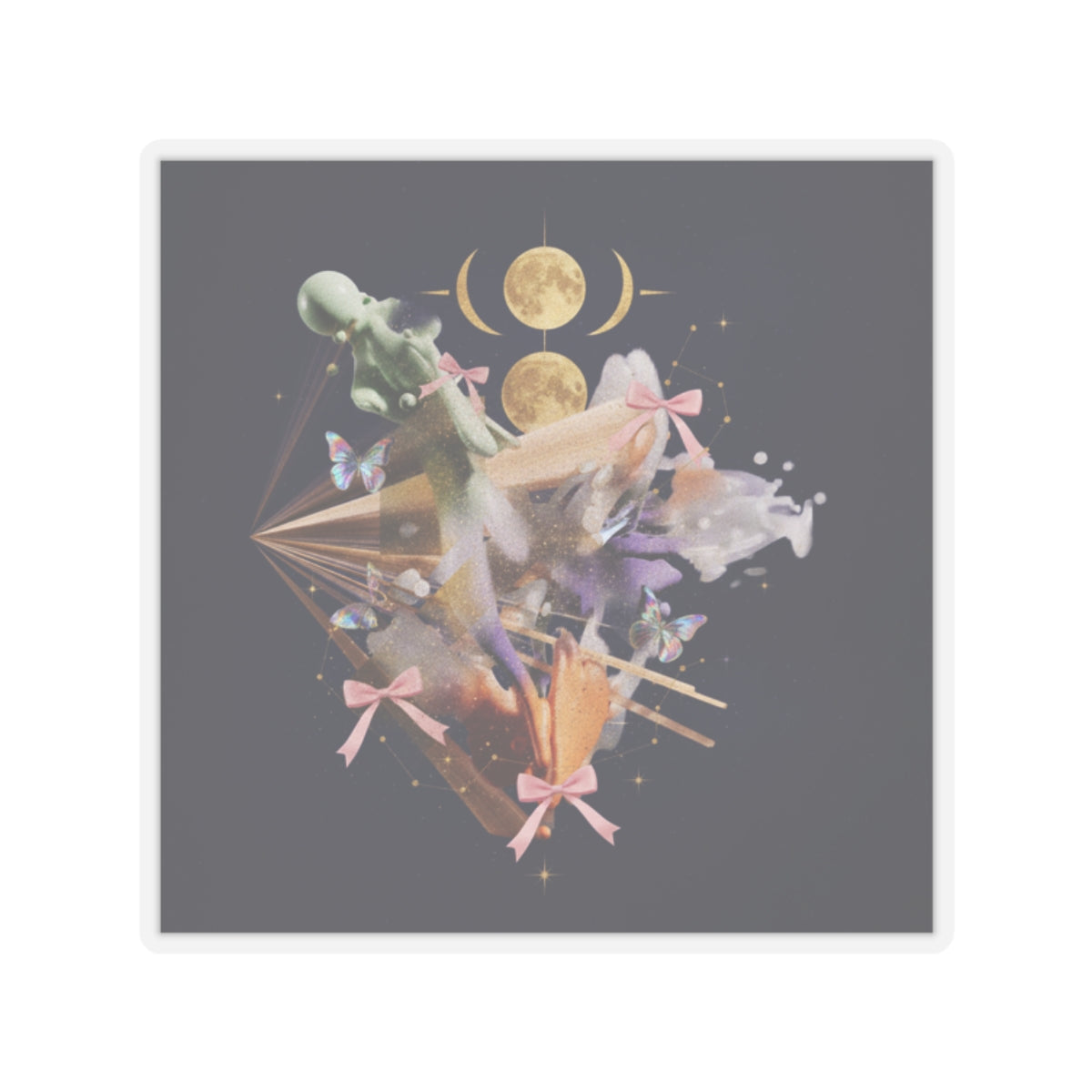 Celestial — Abstract — Kiss-Cut Sticker